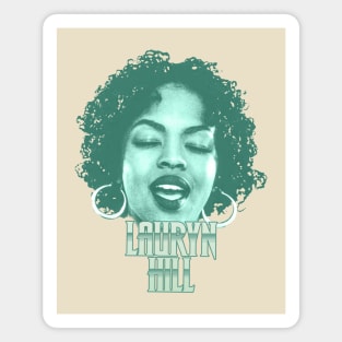 Retro Lauryn Hill Green Magnet